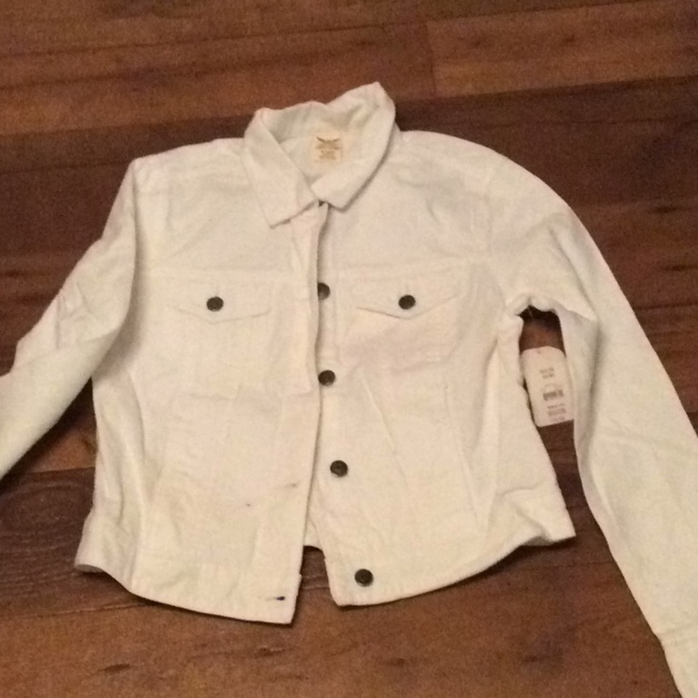 White denim jacket